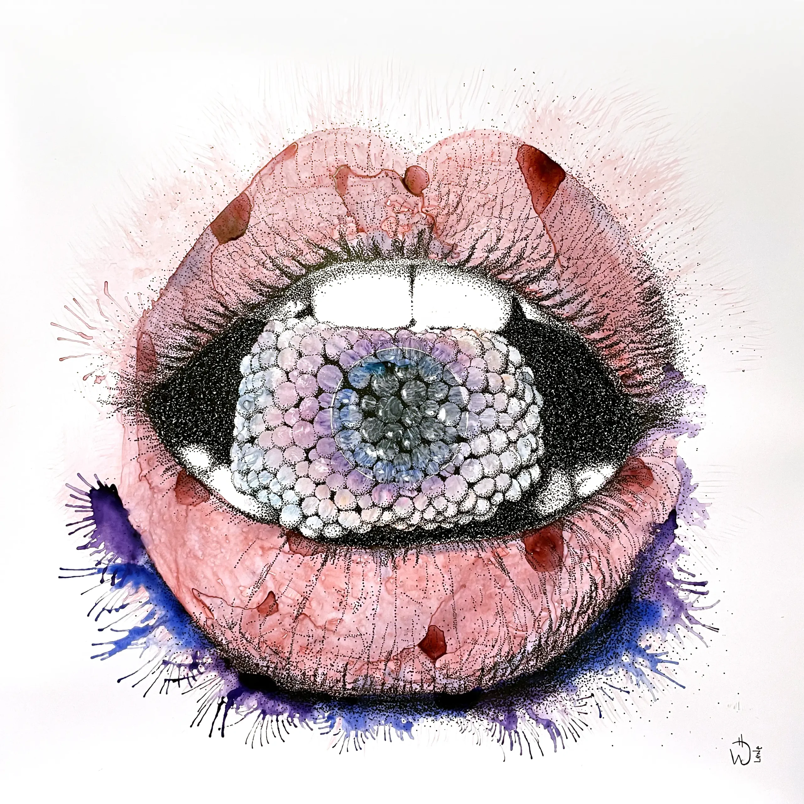 Foxx kunstverk med tittel Leppen, av Hilde Witzøe og Lene Sundsbø